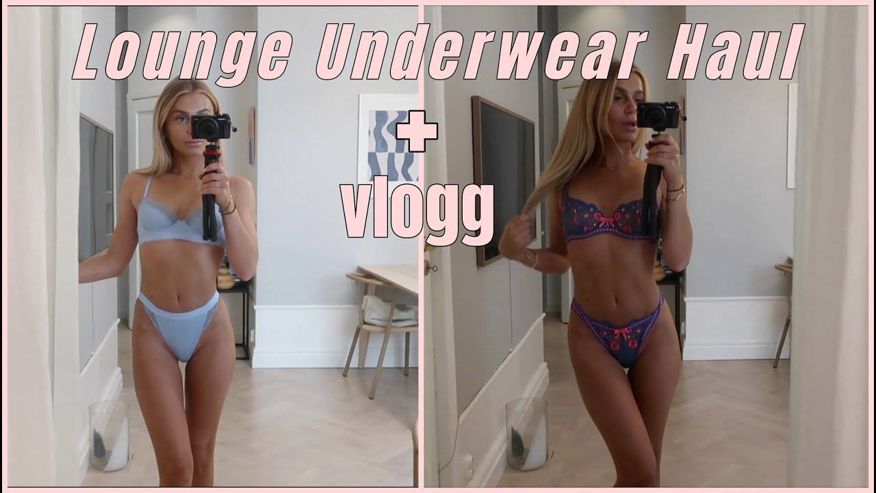 Lounge Underwear Haul + vloggis 